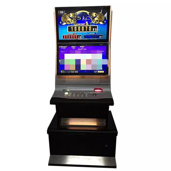 Mehrsprachige praktische schwarze Farbe Arcade Fishing Game Machine Sturdys